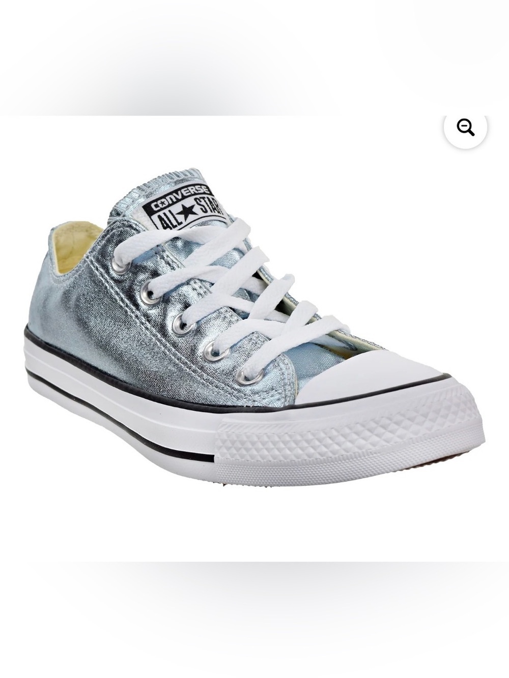 Converse Chuck Taylor All Star Ox Unisex Metallic Blue Low Top Sneakers w8 m6